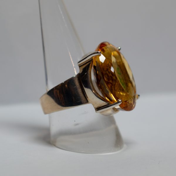 Silver Ring with Oval Citrine - Image 2