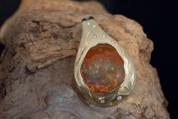 Fire Opal Pendant