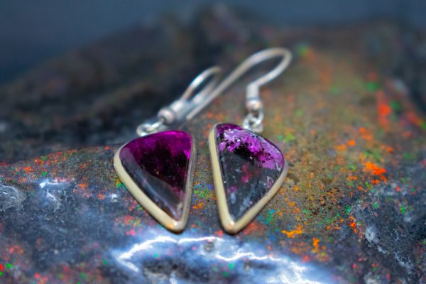 Tourmaline and Sterling Silver Earrings