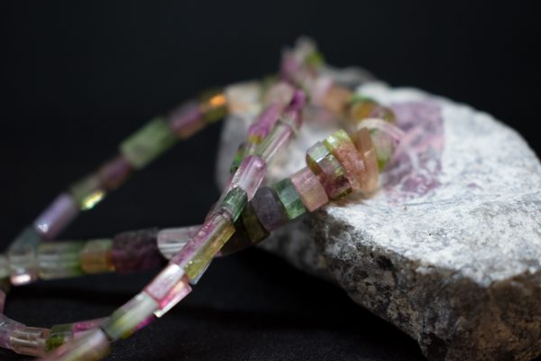 Chain with Tourmaline Rods